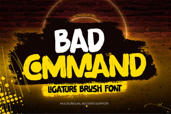 Bad Command: A Bold Display Font for Modern Branding