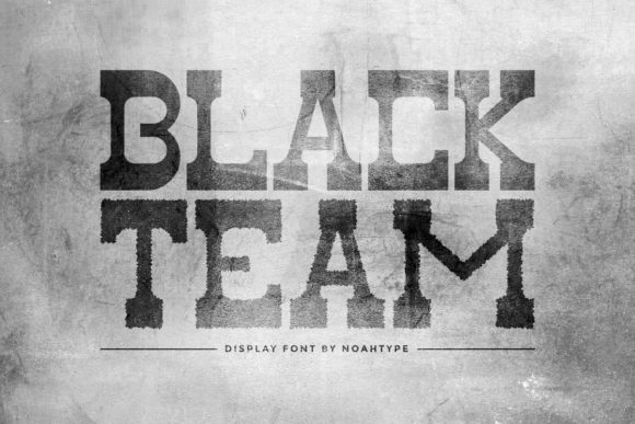 Black Team Font for Professional Branding
