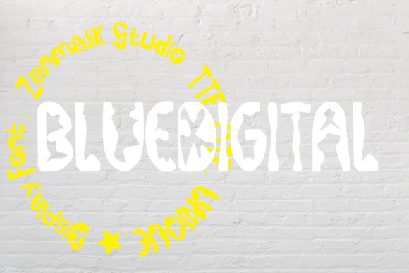 BlueDigital: A Modern Display Font for Editorial Design