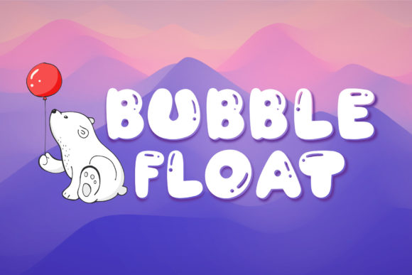 Bubble Float: A Playful Display Font for Digital Marketing