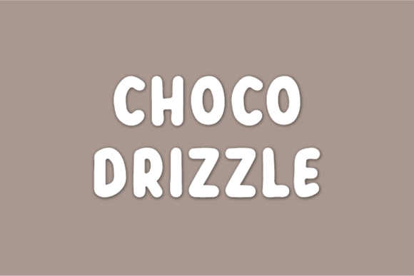 Choco Drizzle: A Natural Display Font for Branding