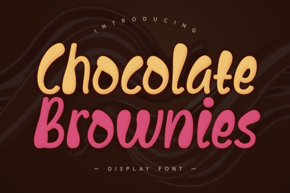 Chocolate Brownies Font for Campaign Creatives