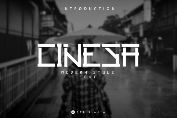 Cinesa: A Modern Display Font for Craft Creations