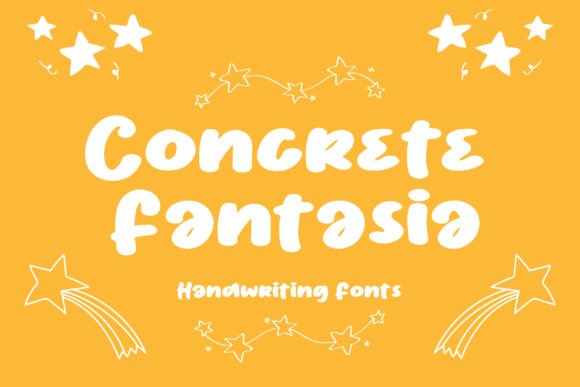 Concrete Fantasia: A Joyful Display Font for Craft Creations
