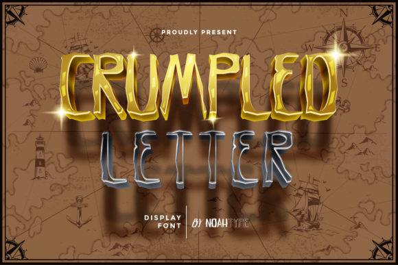 Crumpled Letter: A Vintage-Inspired Display Font for Web Design