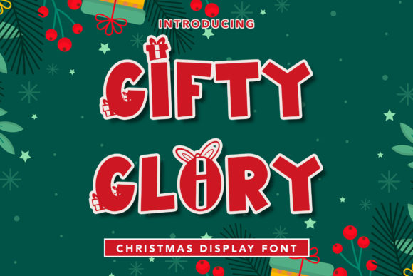Gifty Glory Font for Festive Web Design