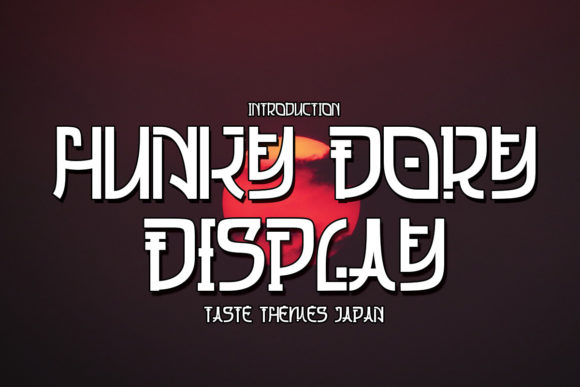 Hungky Dory: A Japanese Themed Display Font for Editorial Elegance