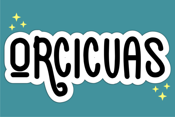 Orcicuas Font for Web Design: A Stylish Display Typeface