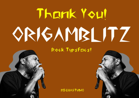Origamblitz: A Bold Display Font for Digital Impact