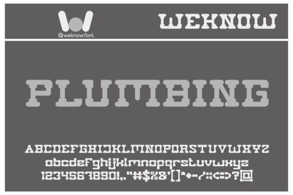 Plumbing Font for Editorial Design