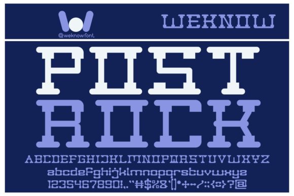 Post Rock Font for Brand Campaigns and Digital Creatives
