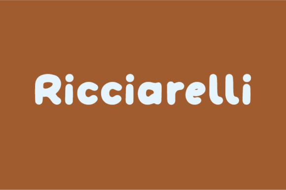 Ricciarelli: A Display Font with Quiet Elegance
