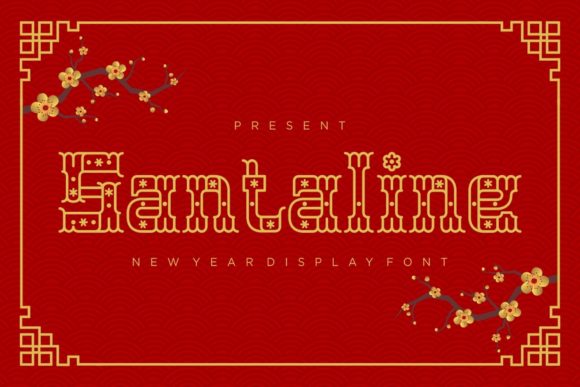Santaline: A Western-Inspired Display Font for Digital Projects