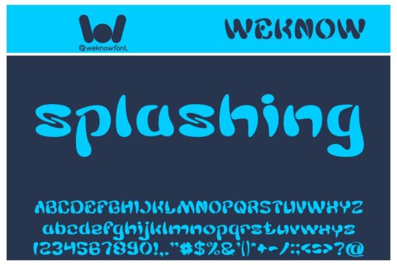 Splashing: A Trendy Font for Handmade Creations