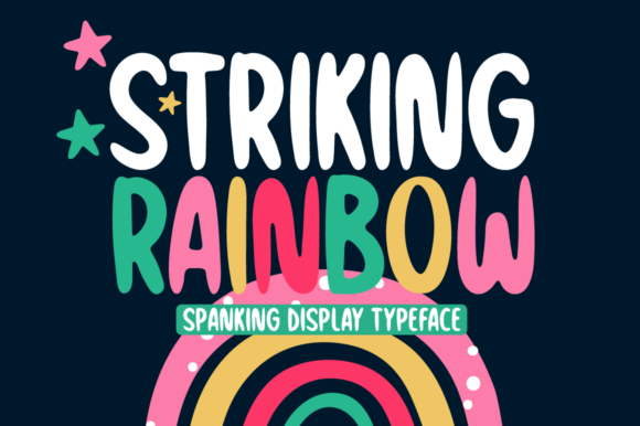 Striking Rainbow Font for Web Design