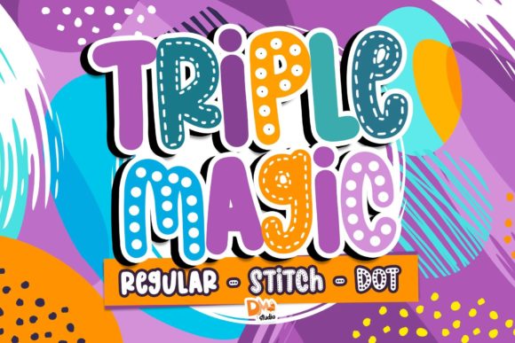 Triple Magic: A Fun Font for Polished Branding