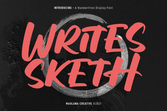 Writes Sketh: A Brushed Display Font for Modern Branding